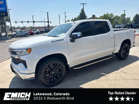 White 2023 Chevrolet Silverado 1500 LT for sale in Lakewood, CO