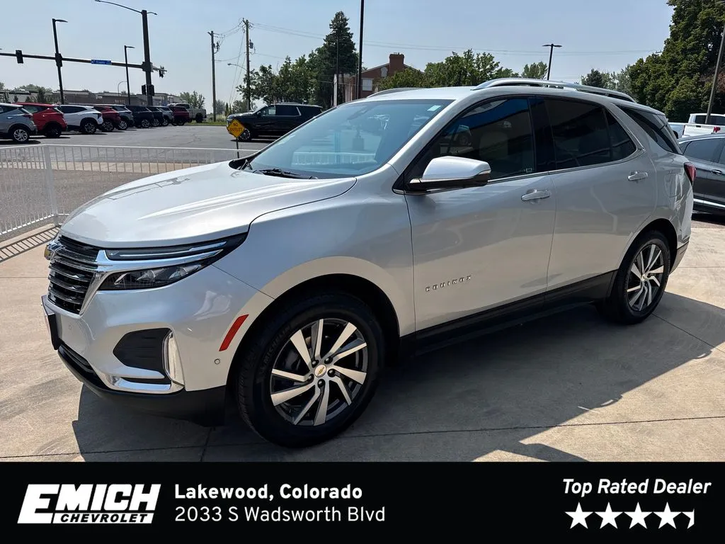 Silver 2022 Chevrolet Equinox Premier for sale in Lakewood, CO