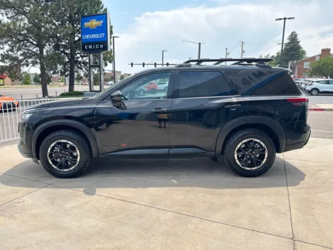 Photos of 2026 Nissan Pathfinder Rock Creek for sale in Lakewood, CO at Emich Chevrolet