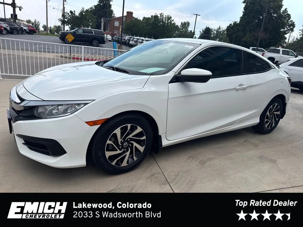 White 2017 Honda Civic LX for sale in Lakewood, CO