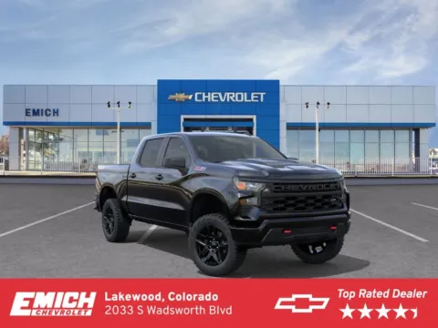 Black 2026 Chevrolet Silverado 1500 Custom Trail Boss for sale in Lakewood, CO