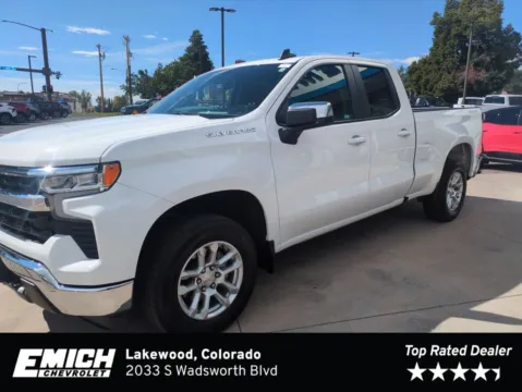 White 2023 Chevrolet Silverado 1500 LT for sale in Lakewood, CO