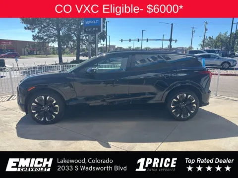 Photos of 2025 Chevrolet Blazer EV RS for sale in Lakewood, CO at Emich Chevrolet