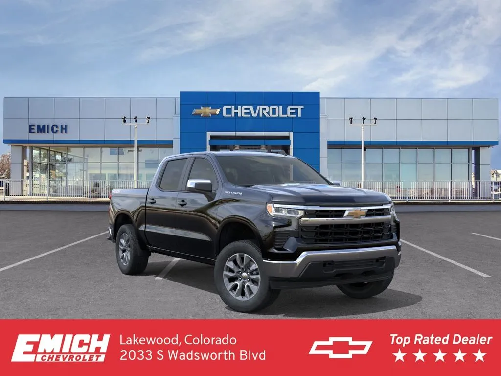 Black 2026 Chevrolet Silverado 1500 LT for sale in Lakewood, CO