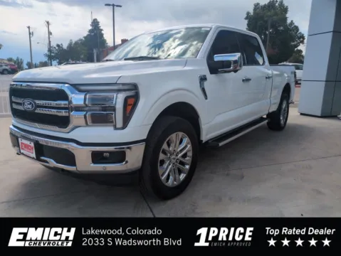 White 2025 Ford F-150 Lariat for sale in Lakewood, CO