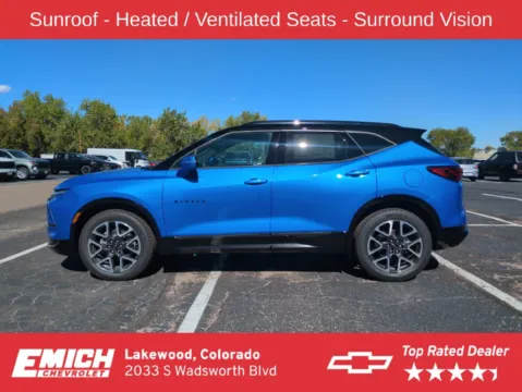 Photos of 2026 Chevrolet Blazer RS for sale in Lakewood, CO at Emich Chevrolet