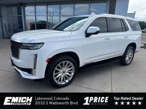 White 2023 Cadillac Escalade Premium Luxury for sale in Lakewood, CO