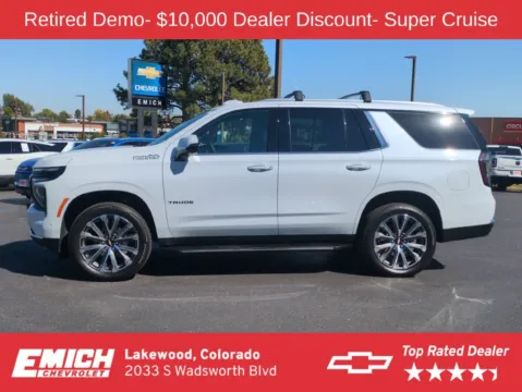 Photos of 2026 Chevrolet Tahoe High Country for sale in Lakewood, CO at Emich Chevrolet