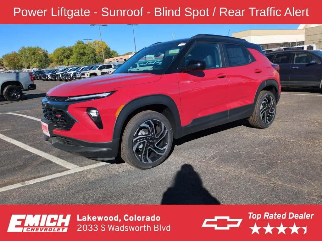 Red 2026 Chevrolet TrailBlazer RS for sale in Lakewood, CO