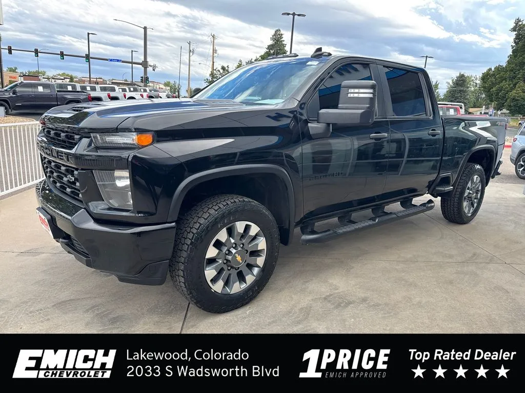 Black 2023 Chevrolet Silverado 2500 HD Custom for sale in Lakewood, CO