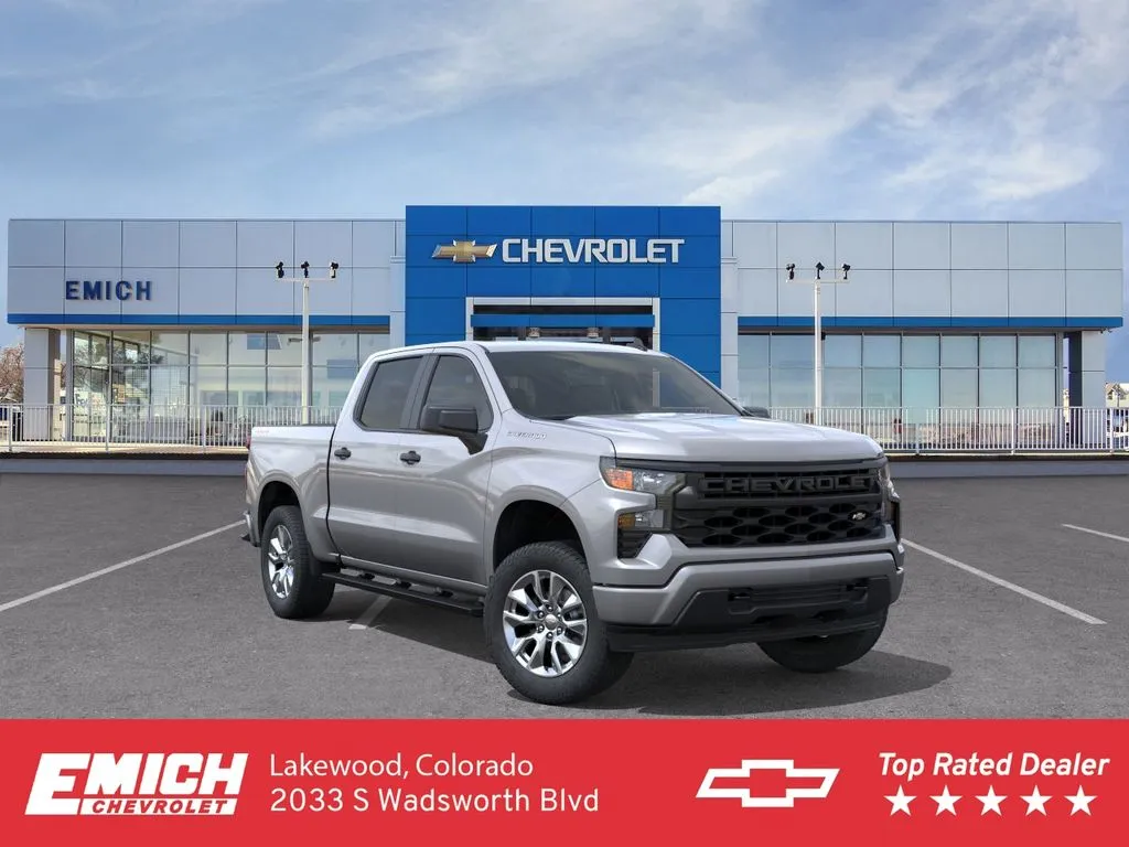 Gray 2026 Chevrolet Silverado 1500 Custom for sale in Lakewood, CO