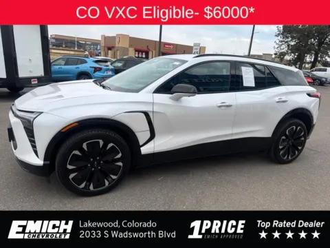 Photos of 2025 Chevrolet Blazer EV RS for sale in Lakewood, CO at Emich Chevrolet