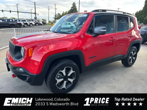Red 2021 Jeep Renegade Trailhawk for sale in Lakewood, CO