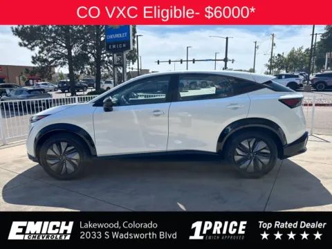 Photos of 2024 Nissan Ariya EVOLVE+ e-4ORCE for sale in Lakewood, CO at Emich Chevrolet