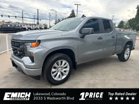 Gray 2024 Chevrolet Silverado 1500 Custom for sale in Lakewood, CO