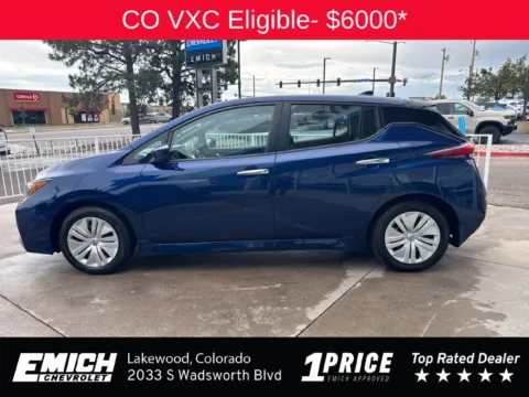Photos of 2025 Nissan Leaf S for sale in Lakewood, CO at Emich Chevrolet