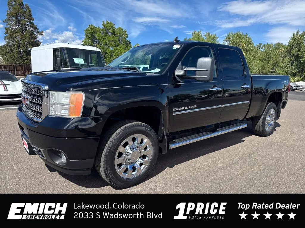 Black 2013 GMC Sierra 3500 HD Denali for sale in Lakewood, CO