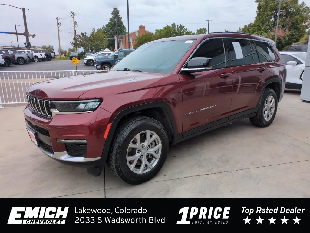 Red 2022 Jeep Grand Cherokee L Limited for sale in Lakewood, CO