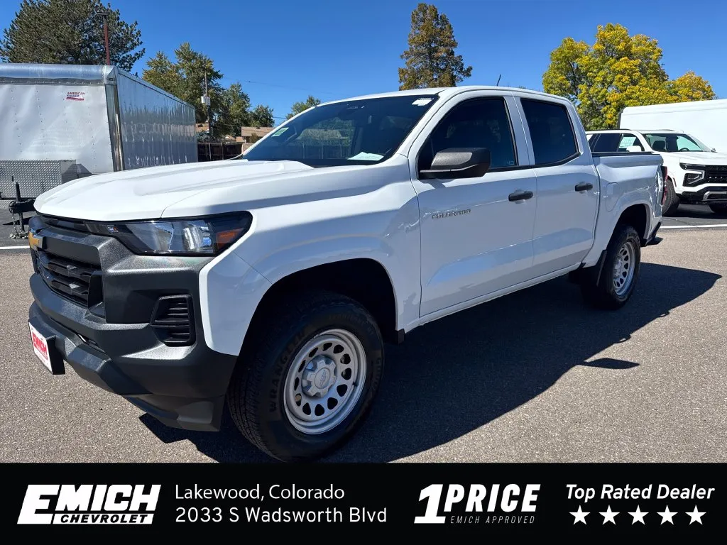 White 2024 Chevrolet Colorado Work Truck for sale in Lakewood, CO