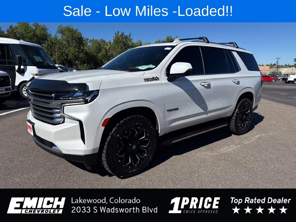 Blue 2021 Chevrolet Tahoe High Country for sale in Lakewood, CO