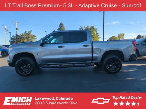 Photos of 2026 Chevrolet Silverado 1500 LT Trail Boss for sale in Lakewood, CO at Emich Chevrolet