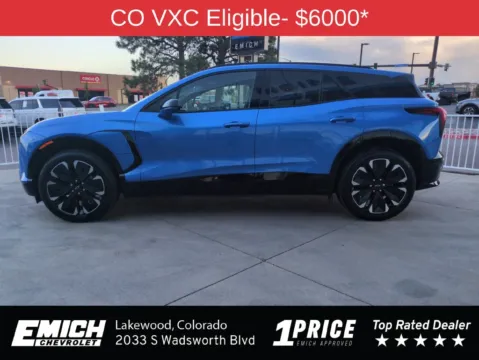 Photos of 2024 Chevrolet Blazer EV RS for sale in Lakewood, CO at Emich Chevrolet
