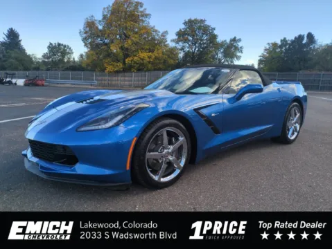 Blue 2014 Chevrolet Corvette Stingray for sale in Lakewood, CO