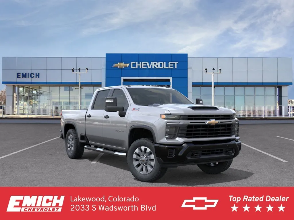 Gray 2026 Chevrolet Silverado 2500 HD Custom for sale in Lakewood, CO