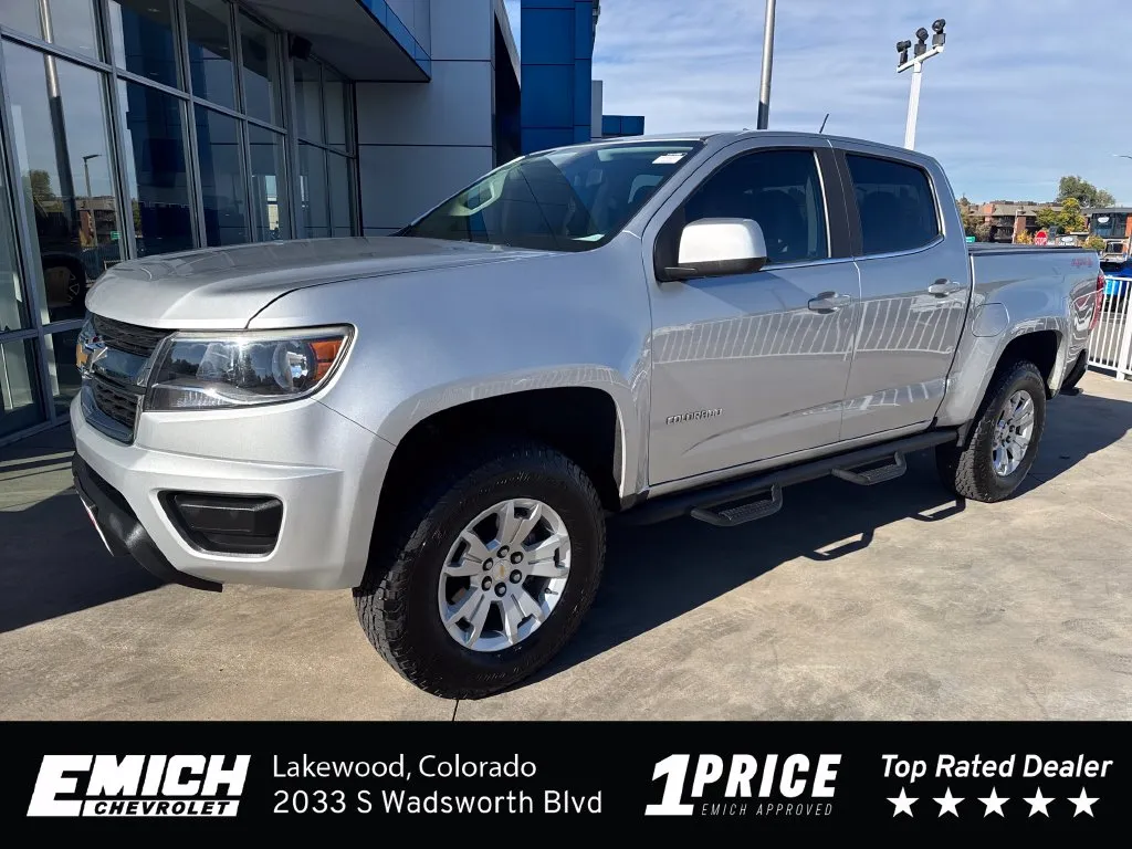 Silver 2018 Chevrolet Colorado LT for sale in Lakewood, CO