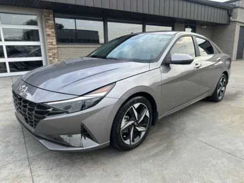 Silver 2023 Hyundai Elantra Hybrid Limited for sale in River Falls, WI