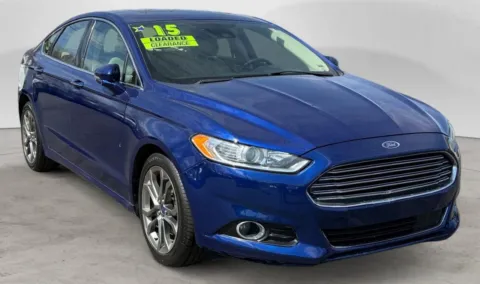 Blue 2015 FORD FUSION SE for sale in Kansas City, MO