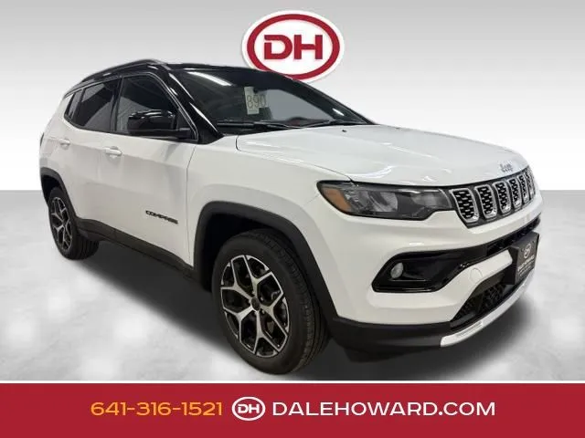 White 2025 Jeep Compass Limited for sale in Iowa Falls, IA