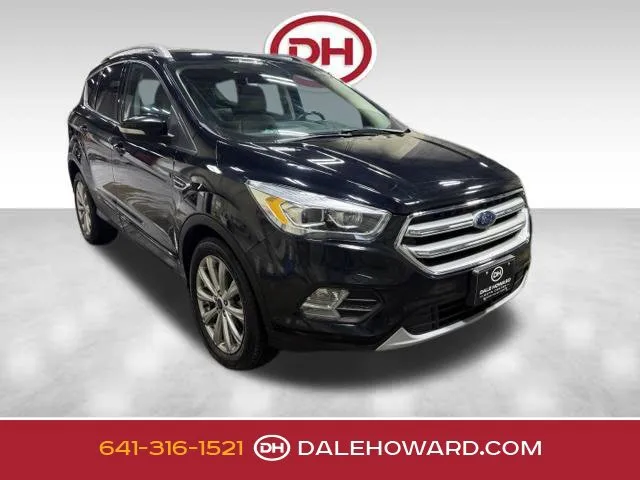 Black 2017 Ford Escape Titanium for sale in Iowa Falls, IA