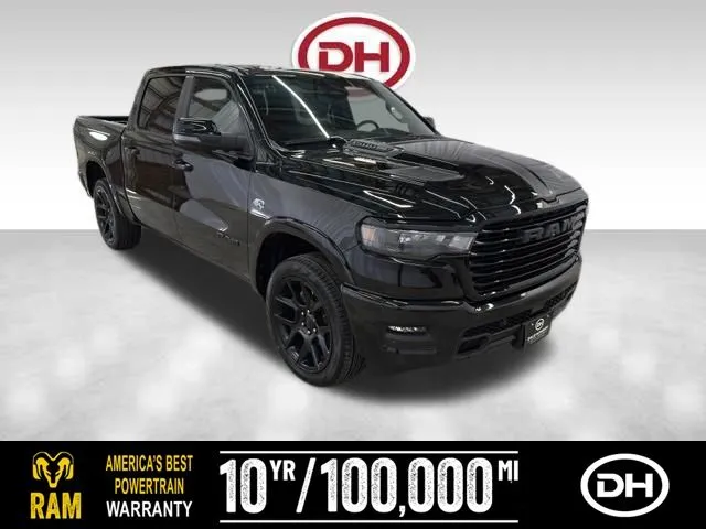 Black 2026 Ram 1500 Laramie for sale in Waverly, IA