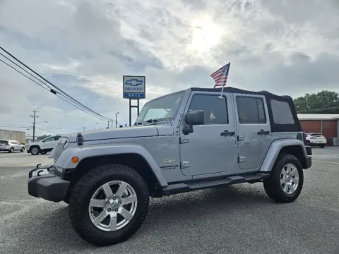 Silver 2015 Jeep Wrangler Sahara for sale in Marshville, NC