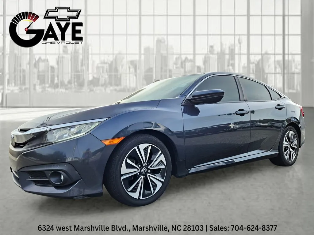 Blue 2018 Honda Civic EX-T for sale in Marshville, NC