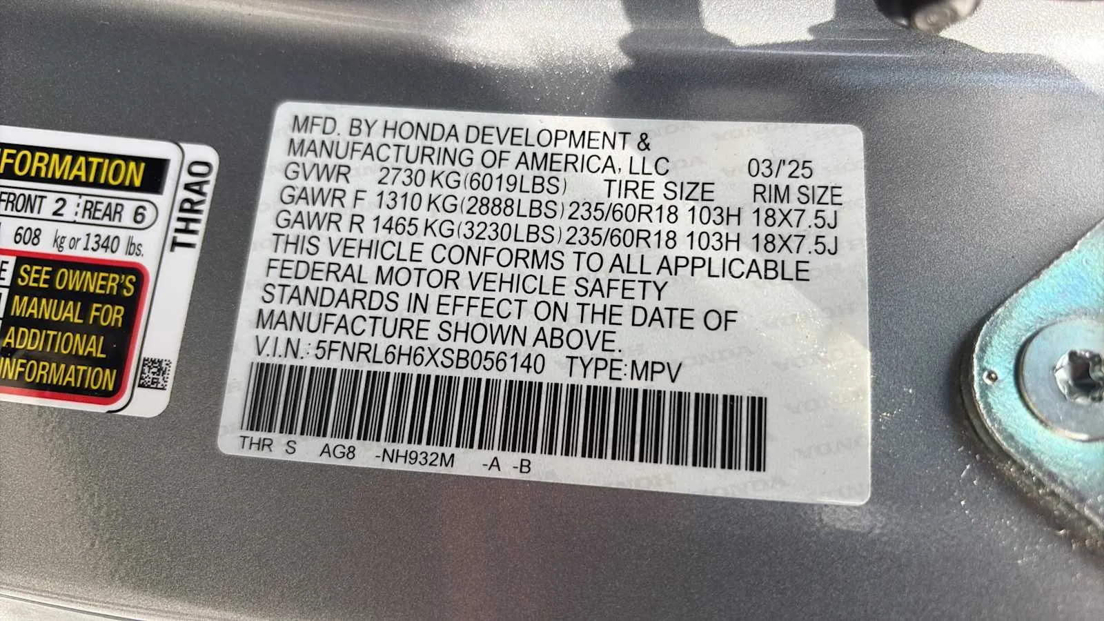 Honda Odyssey photo 17
