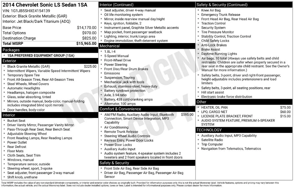 2014 Chevrolet Sonic LS - Photo 7