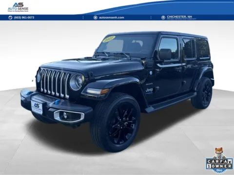Black 2022 Jeep Wrangler Unlimited Sahara 4xe for sale in Chichester, NH