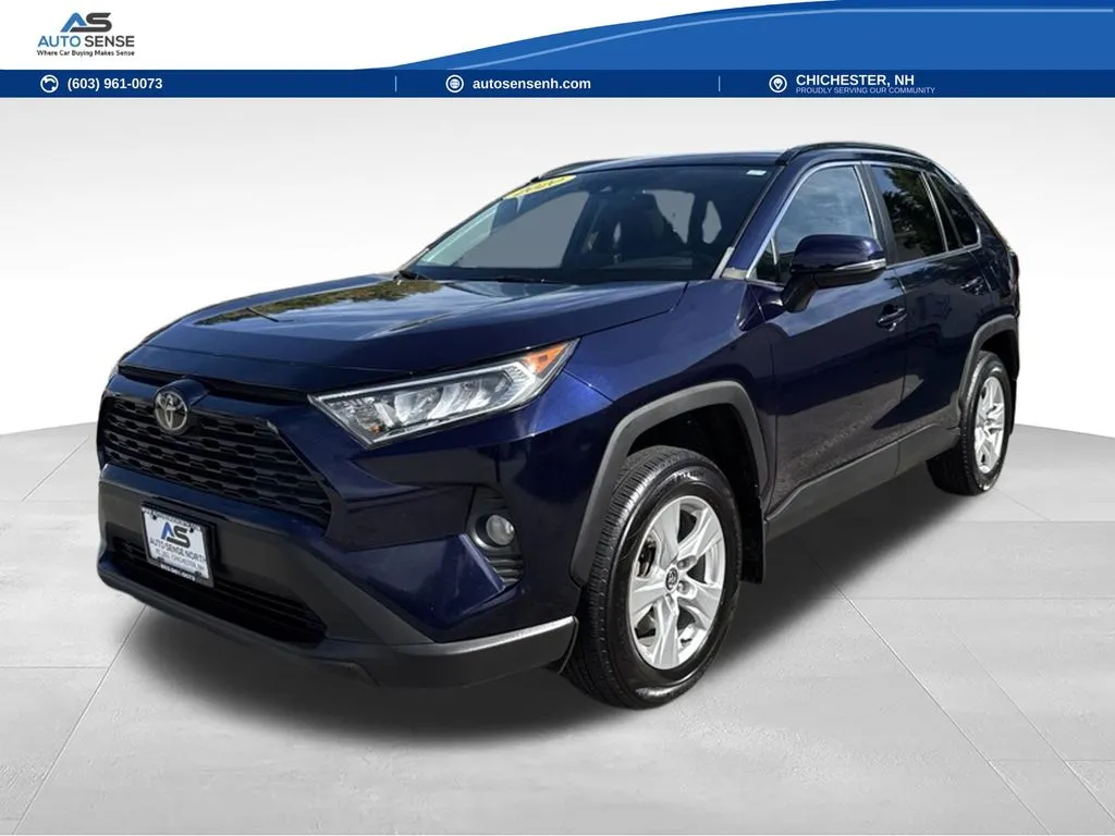 Blue 2020 Toyota RAV4 XLE for sale in Chichester, NH