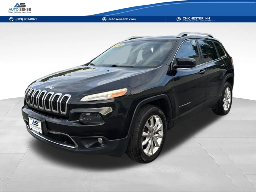 Black 2016 Jeep Cherokee Limited for sale in Chichester, NH