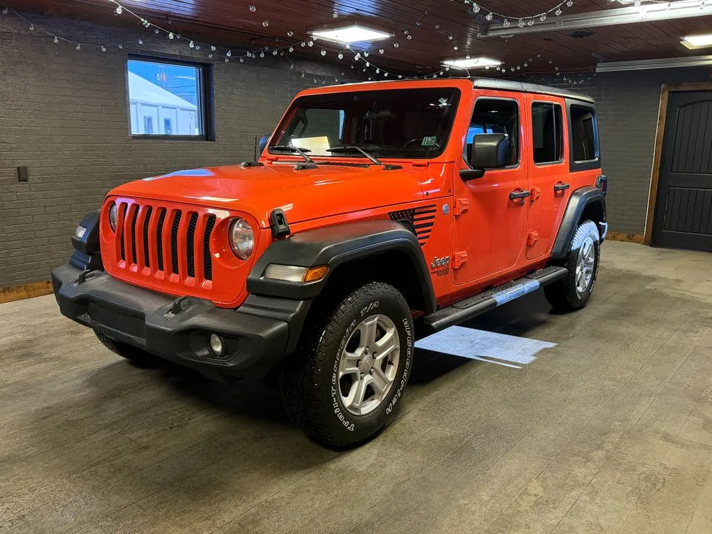 Orange 2019 Jeep Wrangler Unlimited Sport S for sale in DuBois, PA