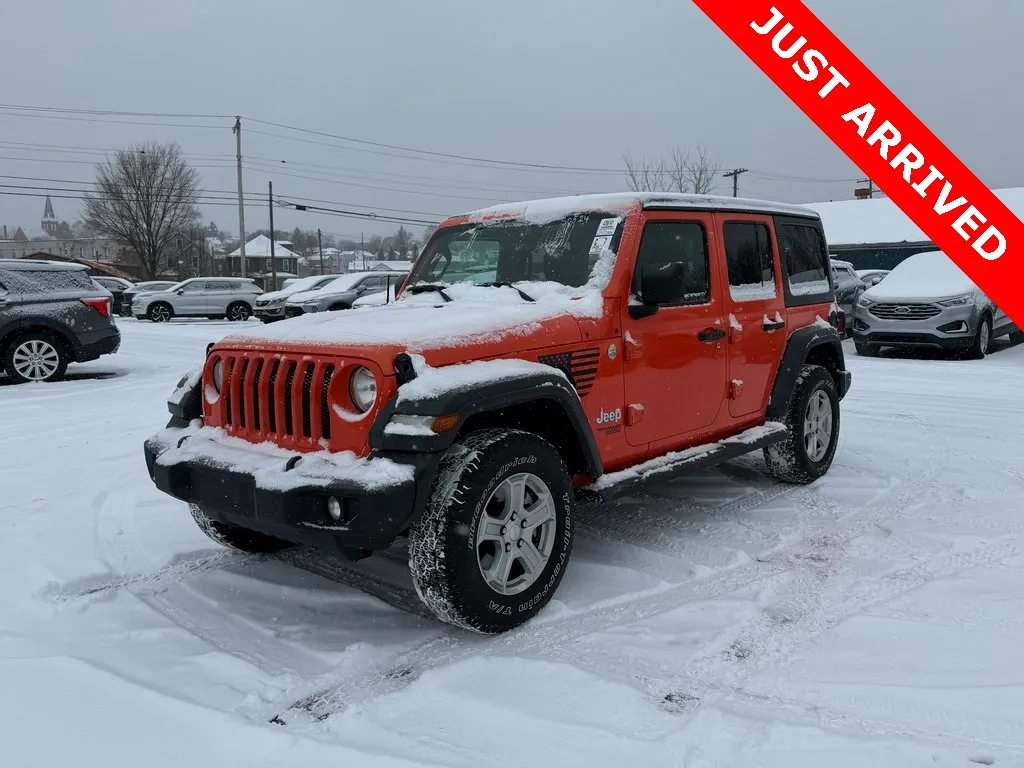 Orange 2019 Jeep Wrangler Unlimited Sport S for sale in DuBois, PA