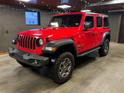 Red 2018 Jeep Wrangler Unlimited Sport for sale in DuBois, PA