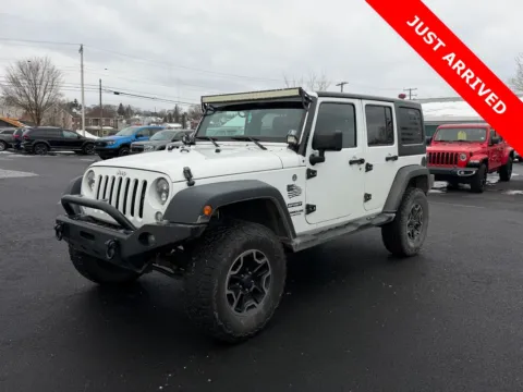 White 2015 Jeep Wrangler Unlimited Sport for sale in DuBois, PA