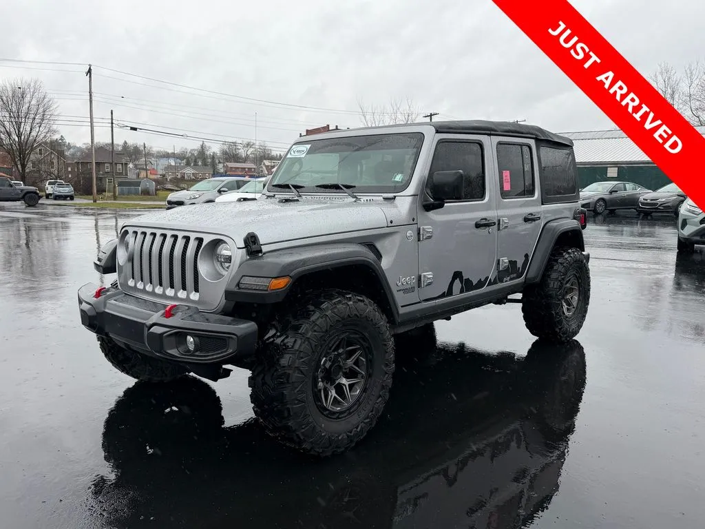 Silver 2018 Jeep Wrangler Unlimited Sport S for sale in DuBois, PA
