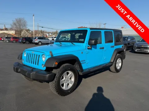 Blue 2017 Jeep Wrangler Unlimited Sport for sale in DuBois, PA