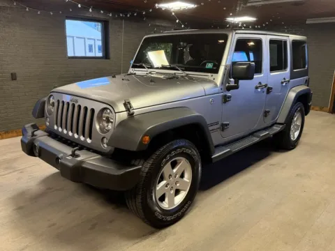 Silver 2017 Jeep Wrangler Unlimited Sport for sale in DuBois, PA