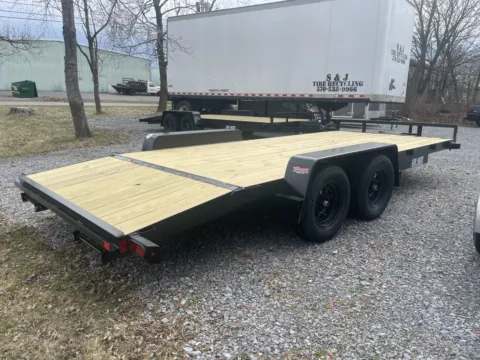 Another view of 2025 Car Mate 8x18 Angle Iron Car Trailer for sale in DuBois, PA at Kurt Johnson Auto Sales & Service