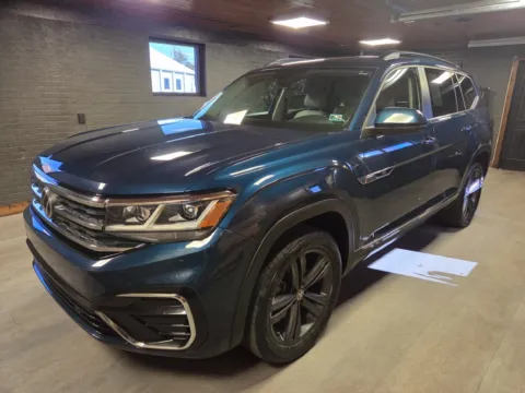 Blue 2021 Volkswagen Atlas 3.6L V6 SE w/Technology R-Line for sale in DuBois, PA